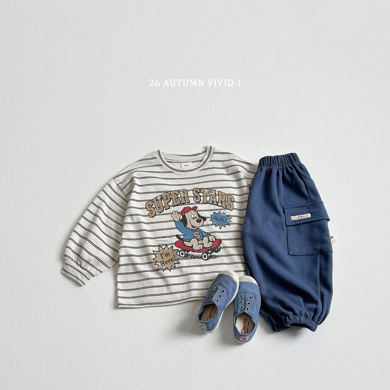 Little Foxx – Stripe Cartoon Single Tee