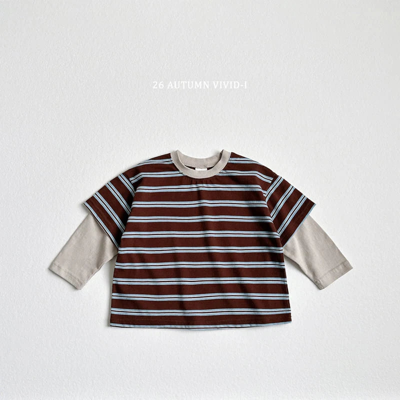 Little Foxx – Multi Stripe Layered Tee