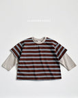 Little Foxx – Multi Stripe Layered Tee