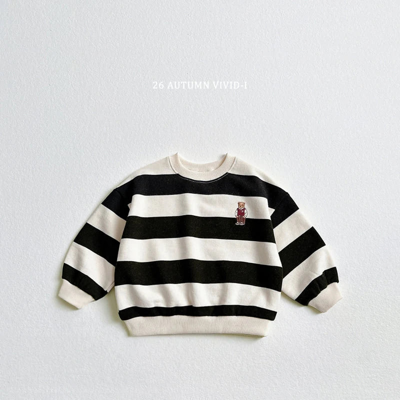 Little Foxx – Big Stripe Bear Sweatshirt