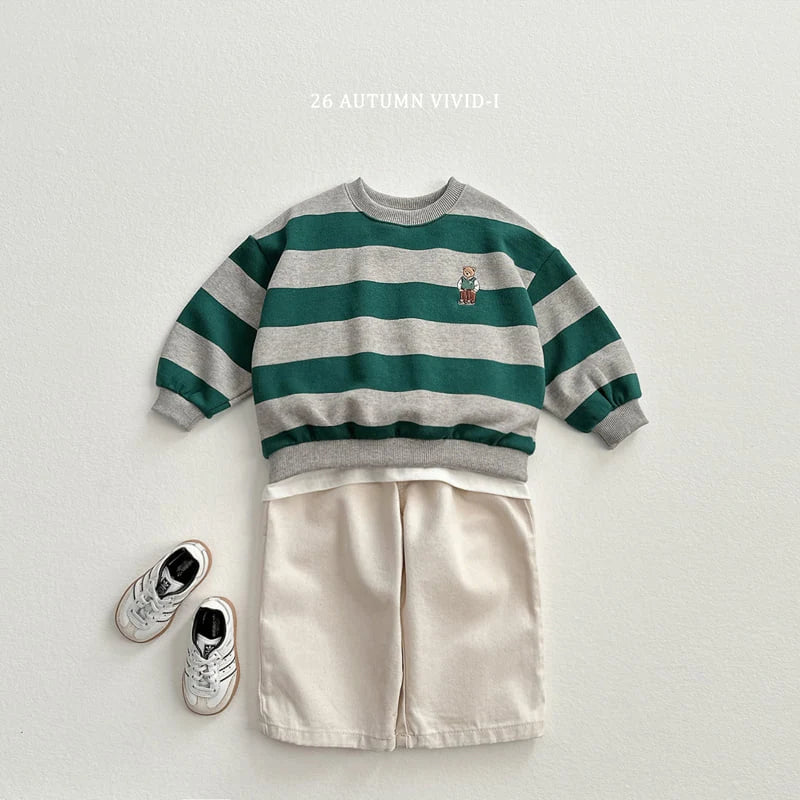 Little Foxx – Big Stripe Bear Sweatshirt