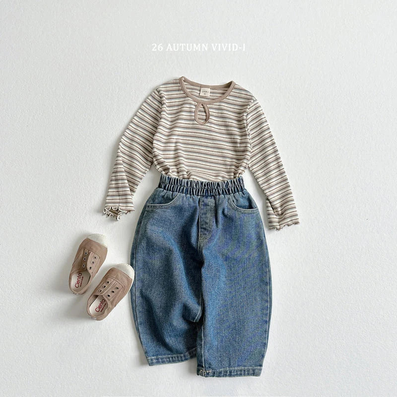 Little Foxx – Stripe Hole Tee