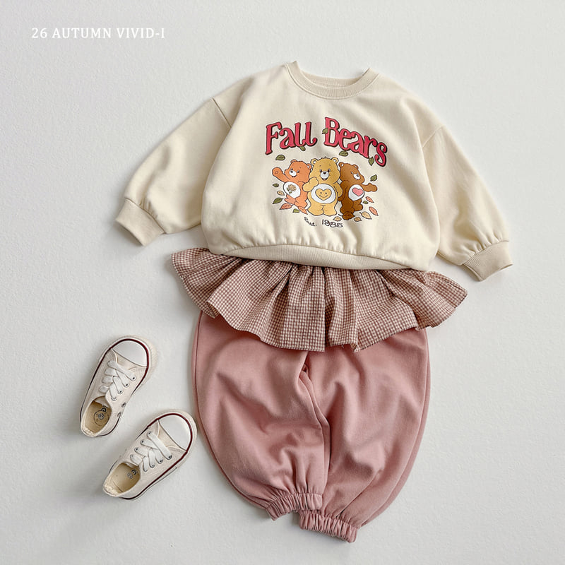 Little Foxx – Check Frill Jogger Pants