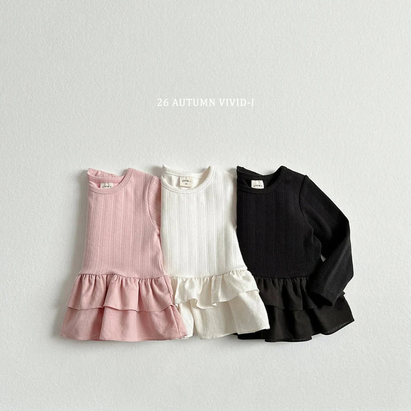 Little Foxx – Eyelet Frill Tee