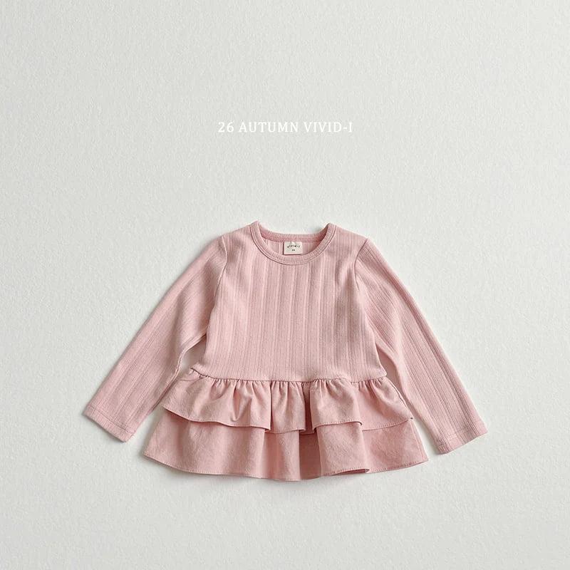 Little Foxx – Eyelet Frill Tee