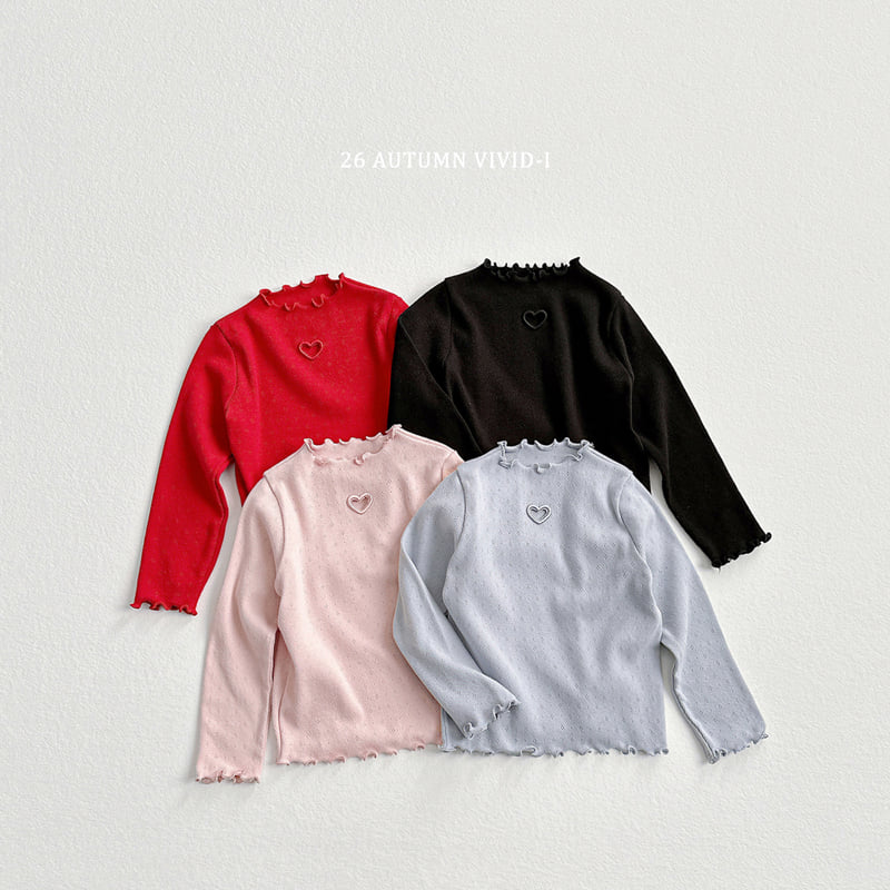 Little Foxx – Heart Eyelet Tee