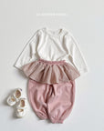 Little Foxx – Check Frill Jogger Pants
