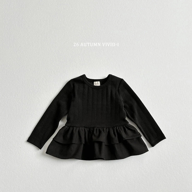 Little Foxx – Eyelet Frill Tee