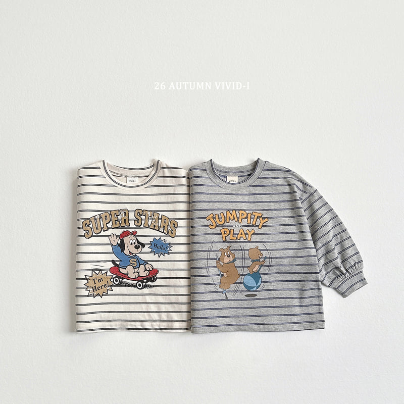 Little Foxx – Stripe Cartoon Single Tee