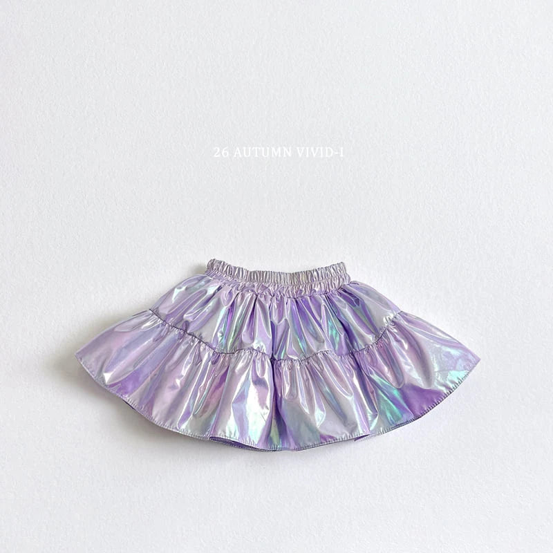 Little Foxx – Popcorn Glossy Flare Skirt