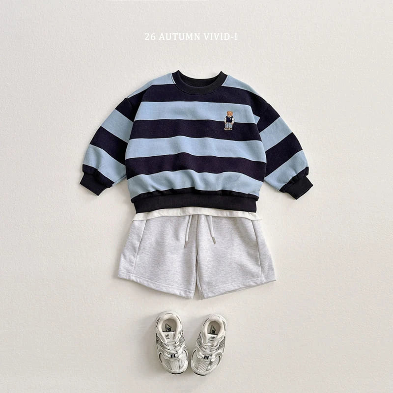 Little Foxx – Big Stripe Bear Sweatshirt