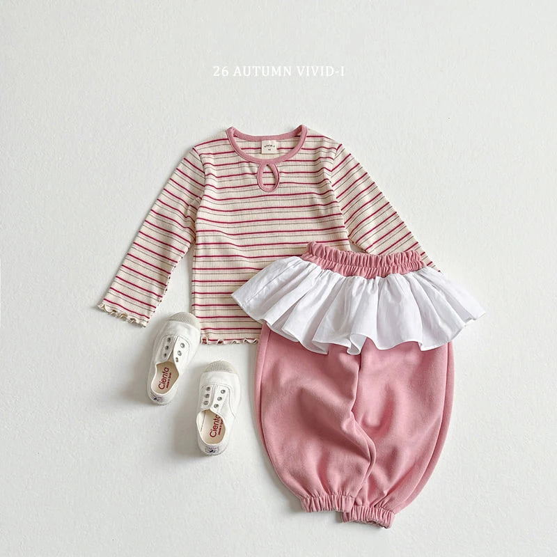Little Foxx – Stripe Hole Tee
