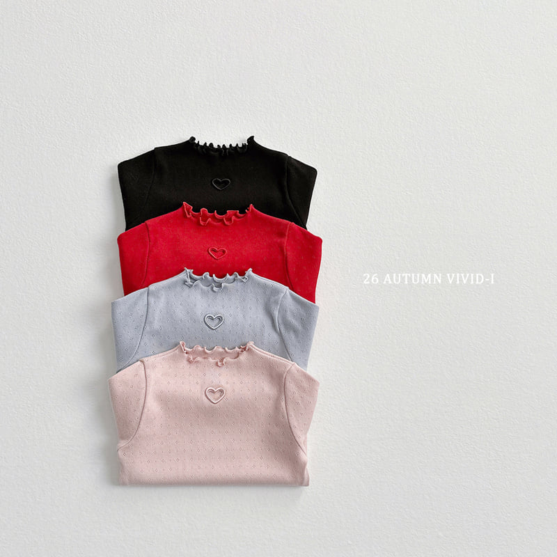 Little Foxx – Heart Eyelet Tee