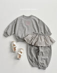 Little Foxx – Check Frill Jogger Pants