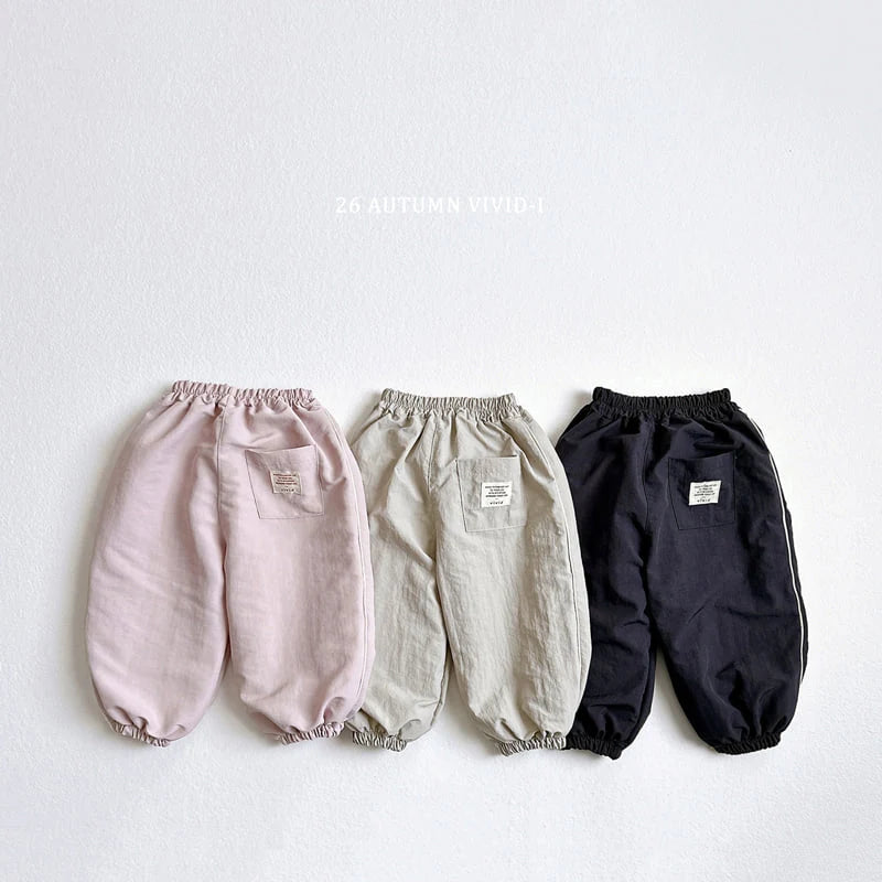Little Foxx – Label Crinkle Jogger Pants