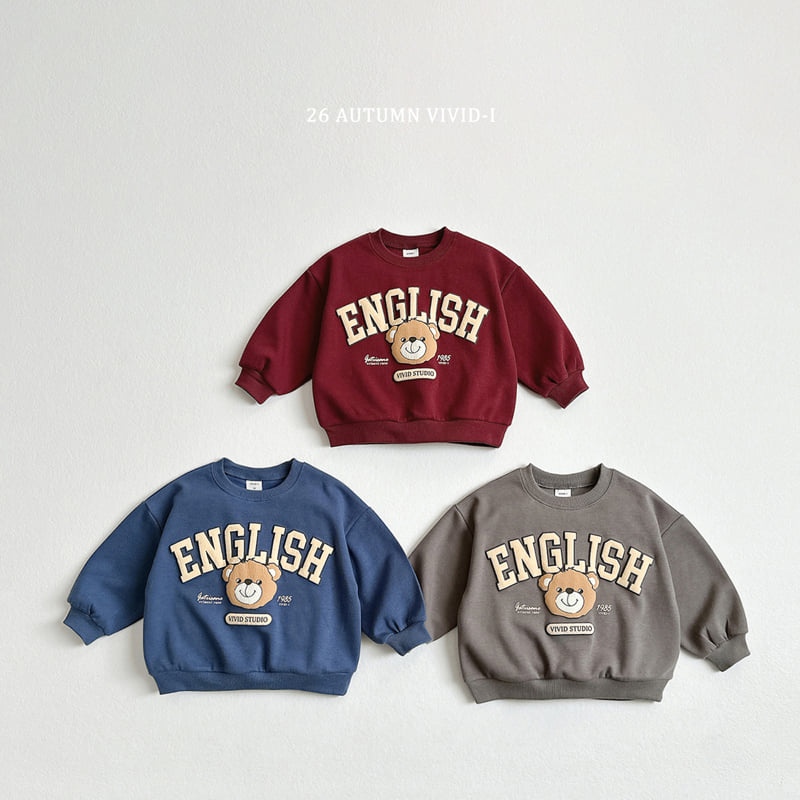 Little Foxx – Embossed English Bear Sweatshirt