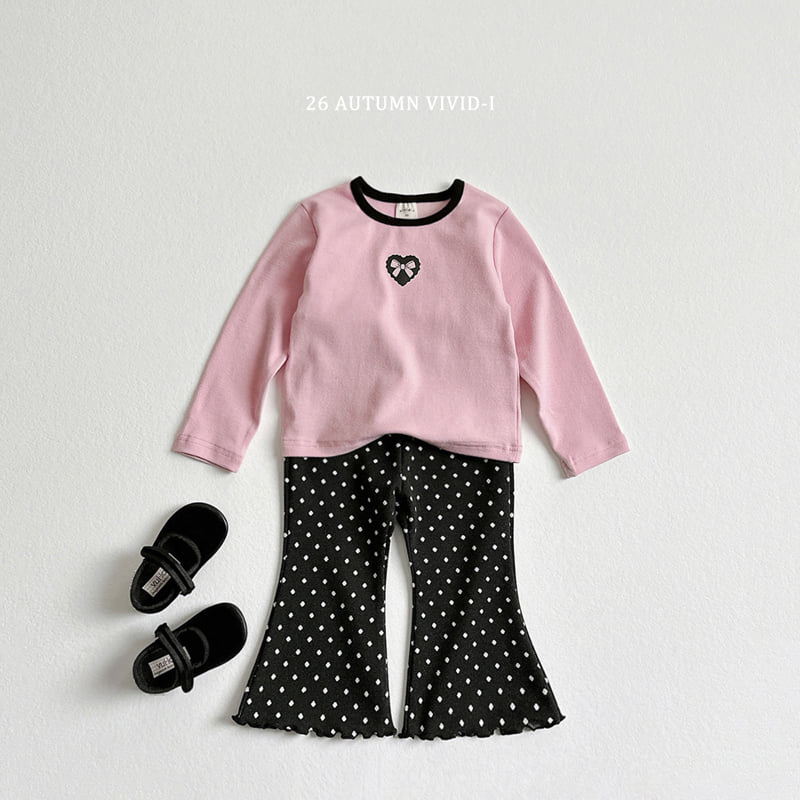 Little Foxx – Ribbon Heart Spandex Tee