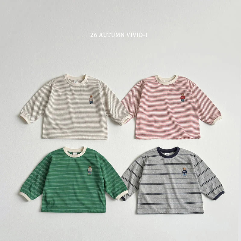 Little Foxx – Signature Bear Stripe Tee