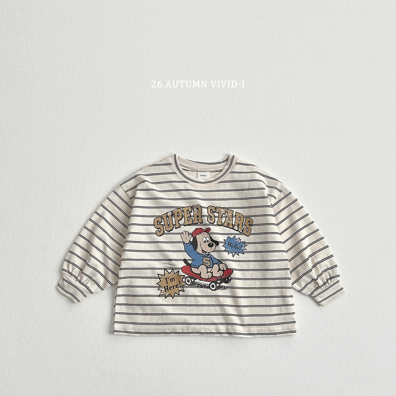 Little Foxx – Stripe Cartoon Single Tee