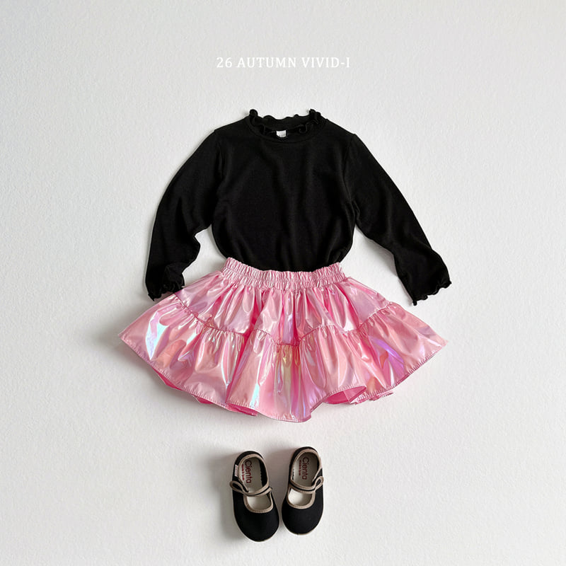 Little Foxx – Popcorn Glossy Flare Skirt