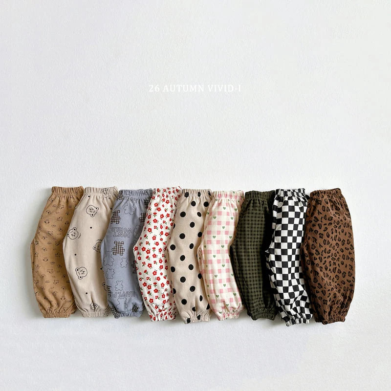 Little Foxx – Corduroy Patterned Jogger Pants