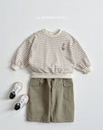 Little Foxx – Stripe Bear Embroidered Set
