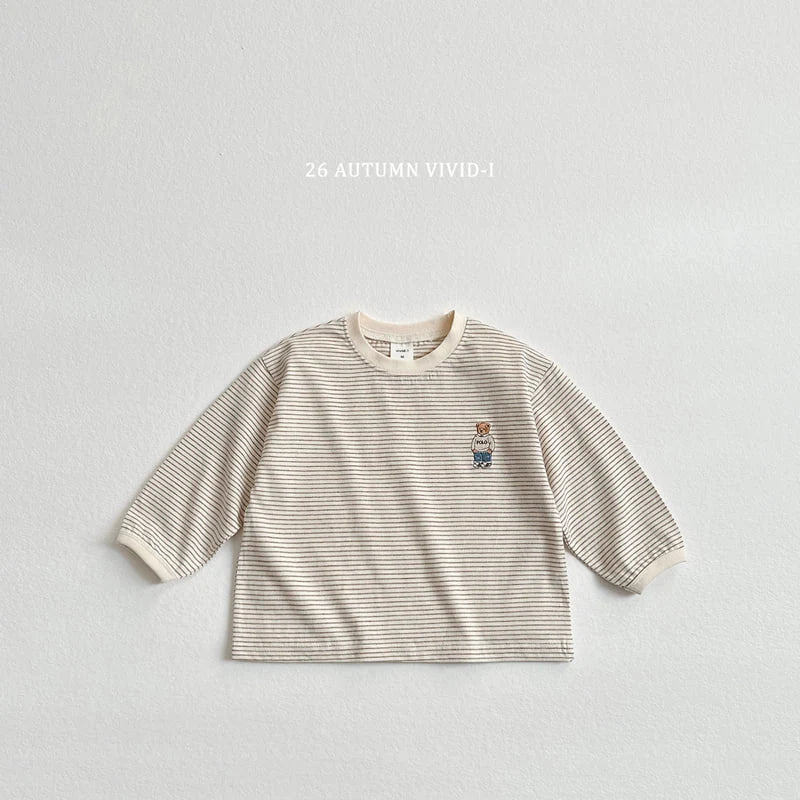 Little Foxx – Signature Bear Stripe Tee