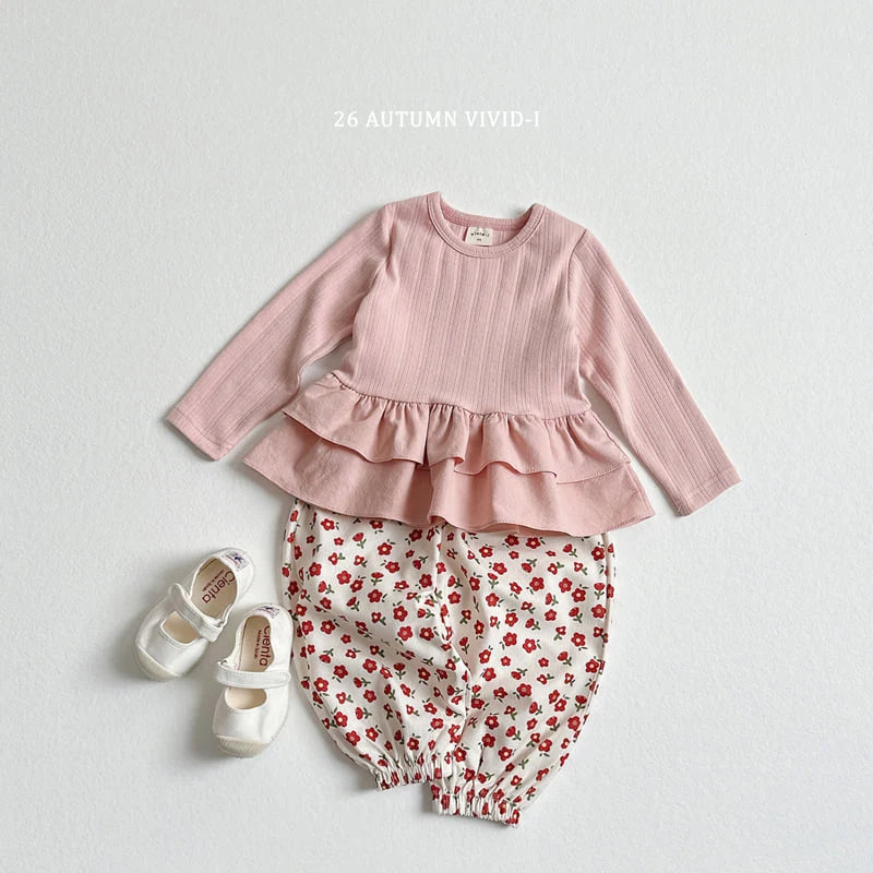 Little Foxx – Eyelet Frill Tee