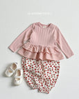 Little Foxx – Eyelet Frill Tee