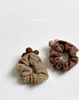 Little Foxx – Check Flower Scrunchie