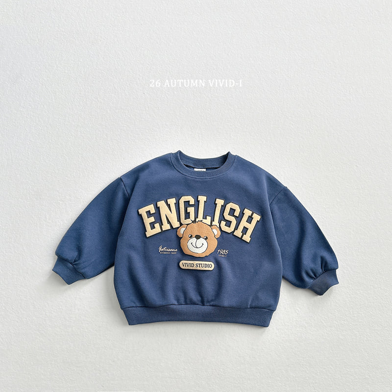 Little Foxx – Embossed English Bear Sweatshirt