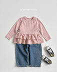 Little Foxx – Eyelet Frill Tee