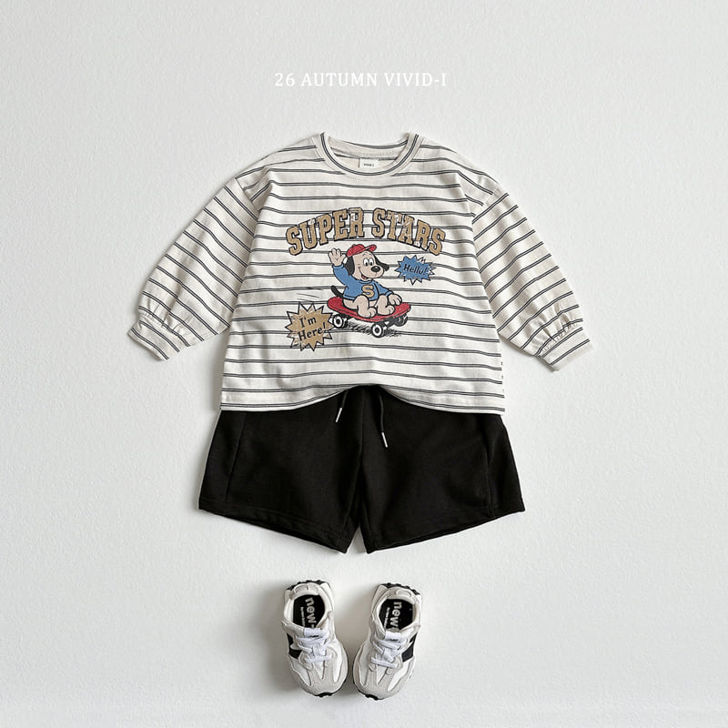 Little Foxx – Stripe Cartoon Single Tee