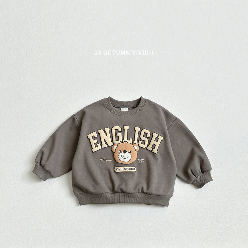 Little Foxx – Embossed English Bear Sweatshirt