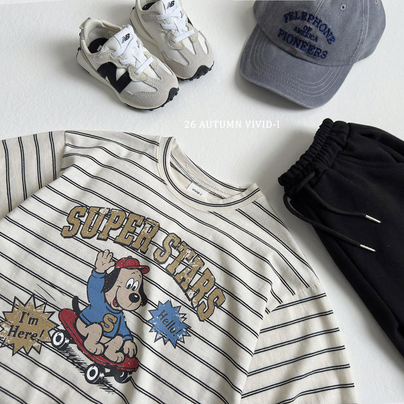 Little Foxx – Stripe Cartoon Single Tee