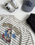 Little Foxx – Stripe Cartoon Single Tee