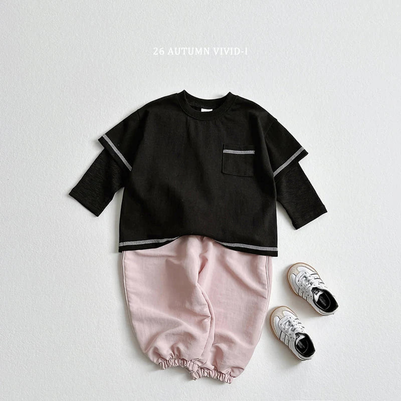 Little Foxx – Label Crinkle Jogger Pants