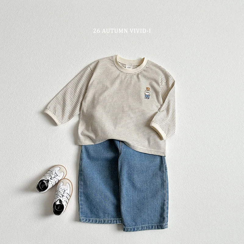 Little Foxx – Signature Bear Stripe Tee