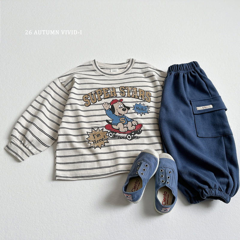 Little Foxx – Stripe Cartoon Single Tee