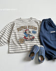 Little Foxx – Stripe Cartoon Single Tee
