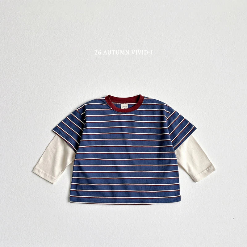 Little Foxx – Multi Stripe Layered Tee