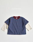 Little Foxx – Multi Stripe Layered Tee