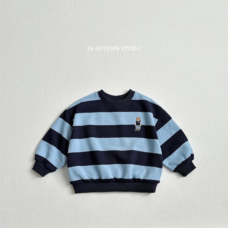 Little Foxx – Big Stripe Bear Sweatshirt