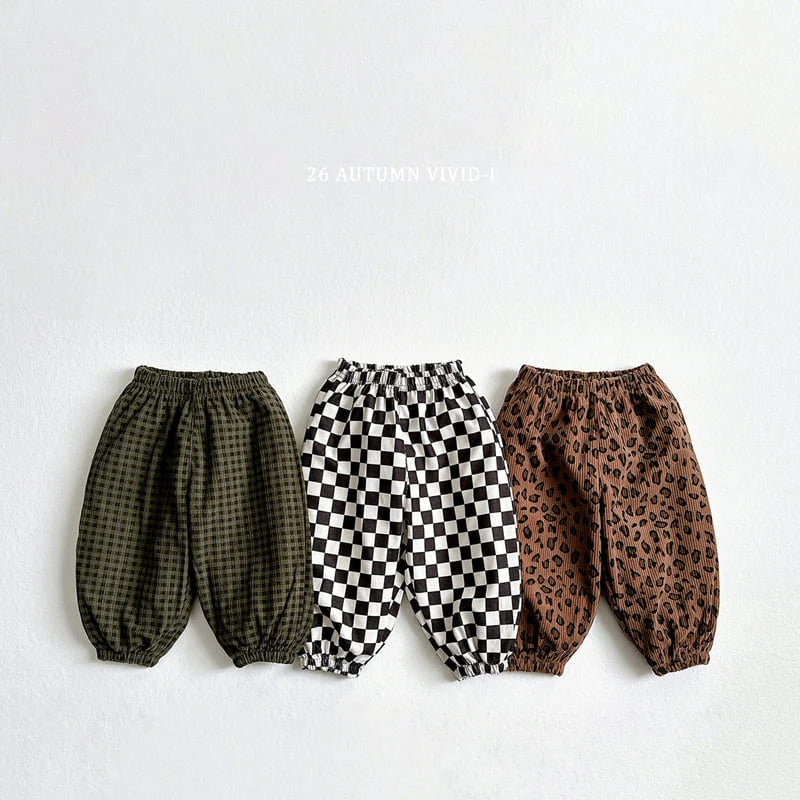 Little Foxx – Corduroy Patterned Jogger Pants