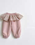 Little Foxx – Check Frill Jogger Pants