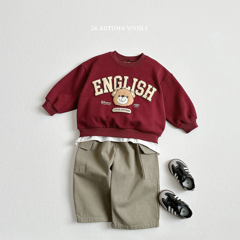 Little Foxx – Embossed English Bear Sweatshirt