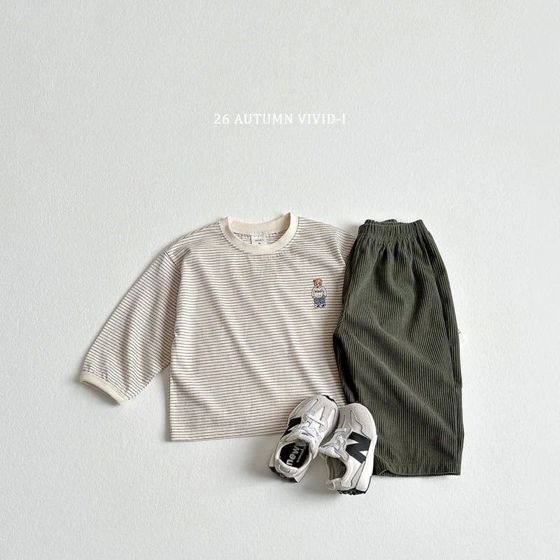 Little Foxx – Signature Bear Stripe Tee