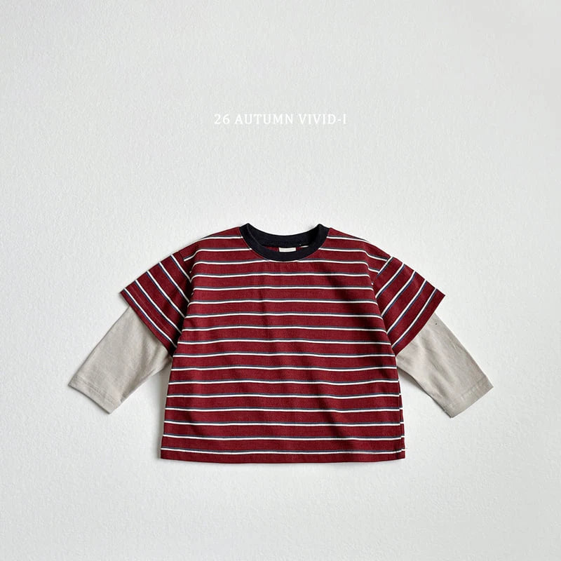 Little Foxx – Multi Stripe Layered Tee