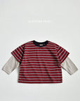 Little Foxx – Multi Stripe Layered Tee