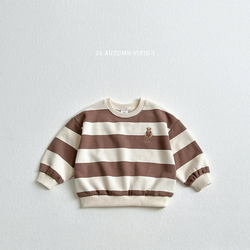 Little Foxx – Big Stripe Bear Sweatshirt